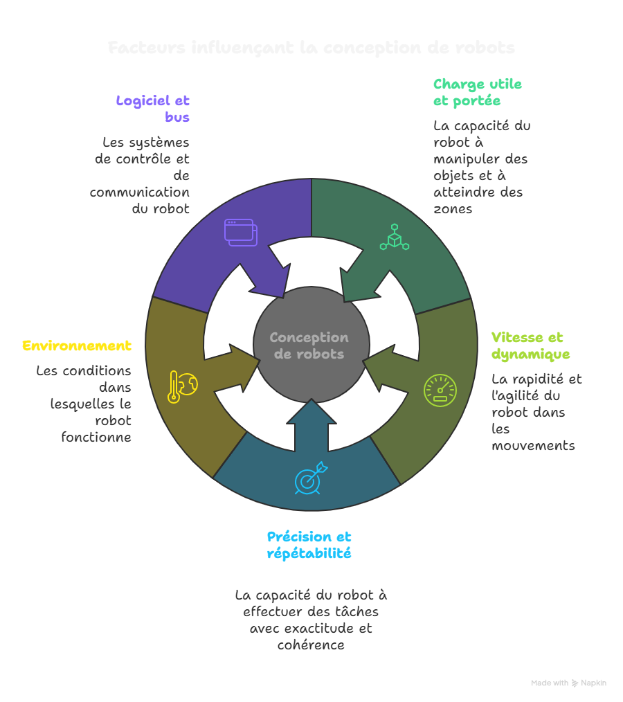 facteurs influencant sur la conception des robots 6 axes