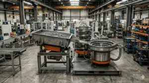 trémie vibrante industrielle et un bol vibrant dans une industrie