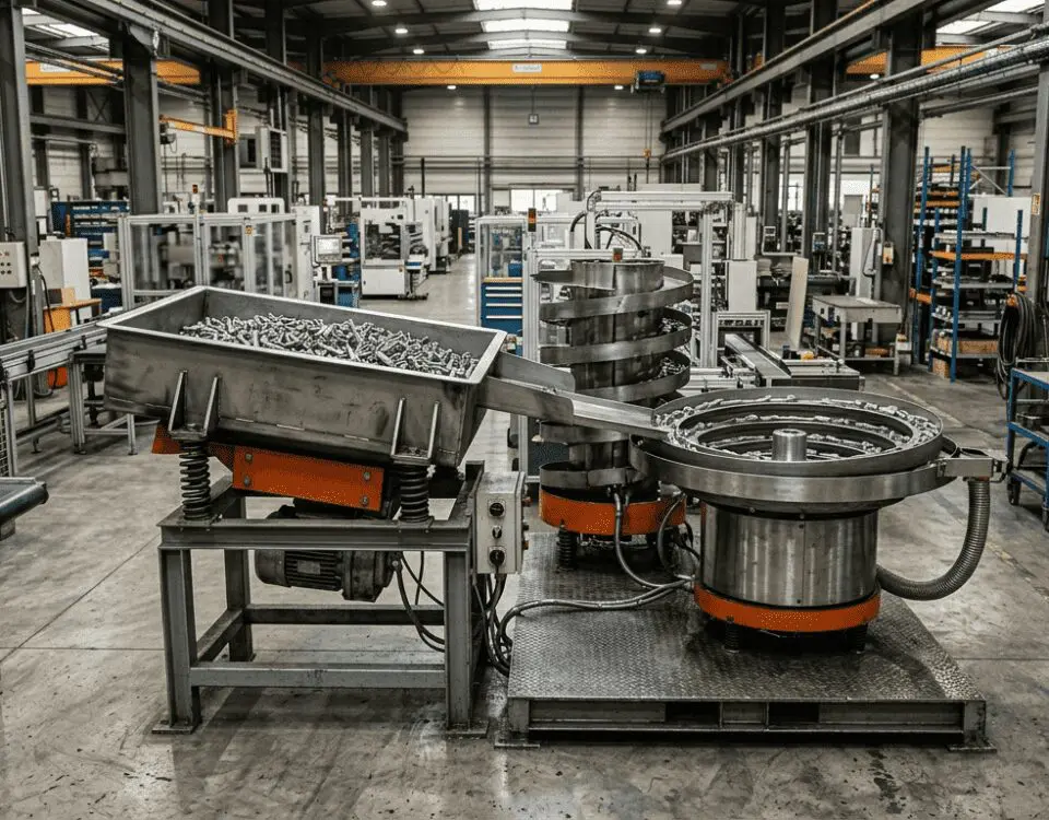 trémie vibrante industrielle et un bol vibrant dans une industrie