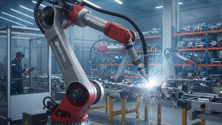 robot 6 axes dans une industrie