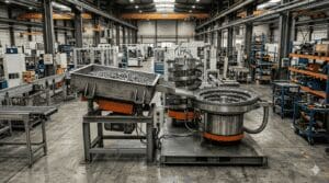 trémie vibrante industrielle et un bol vibrant dans une industrie