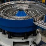 un bol vibrant industriel bleu déréglé